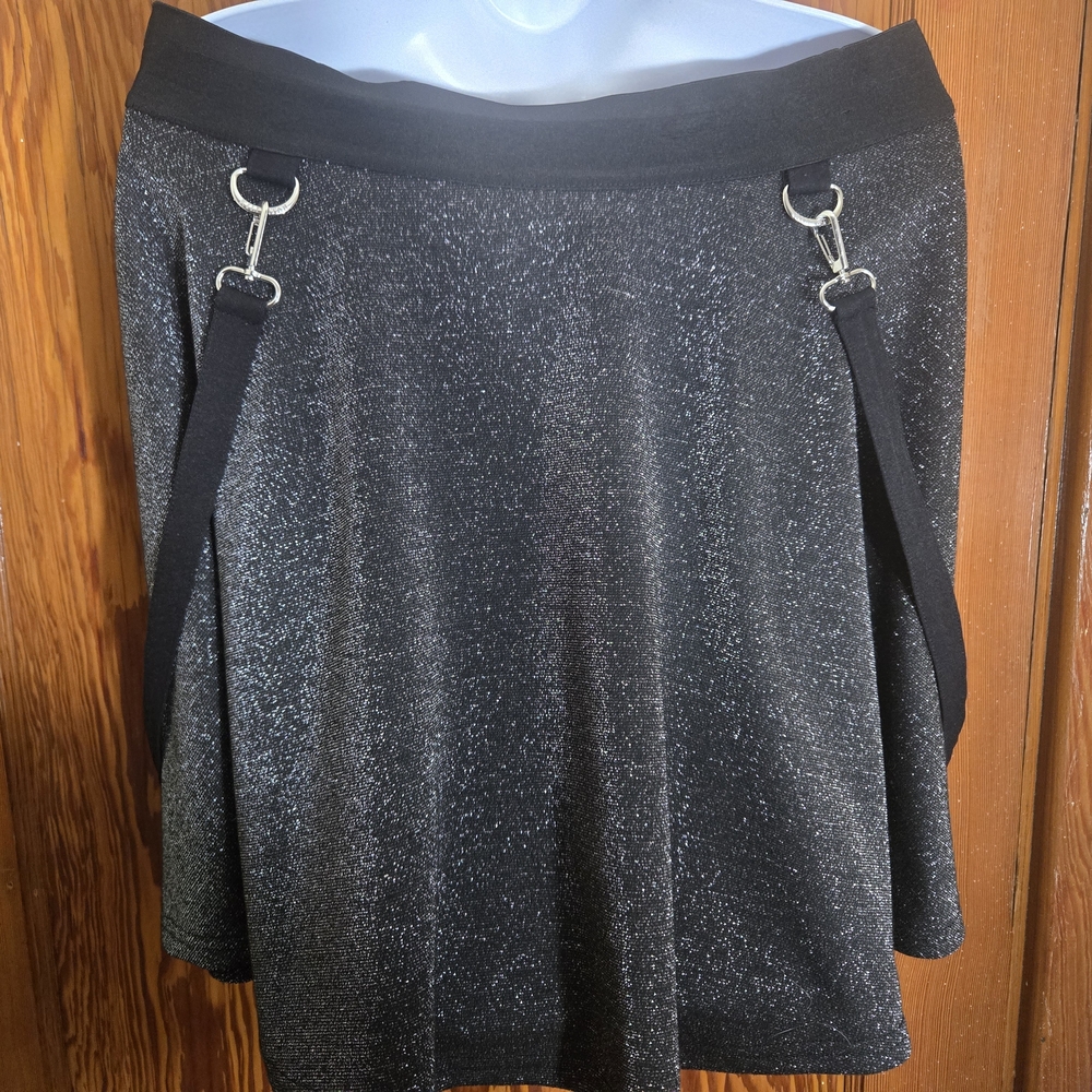 Killstar Black Sparkle Skirt Wi